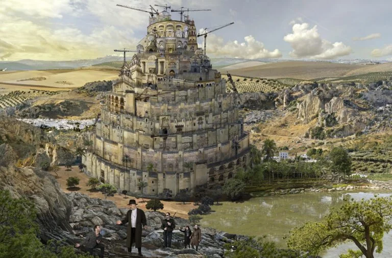 Mythe de Babel 2 d’après La Tour de Babel de Lucas van Valckenborch-180×274