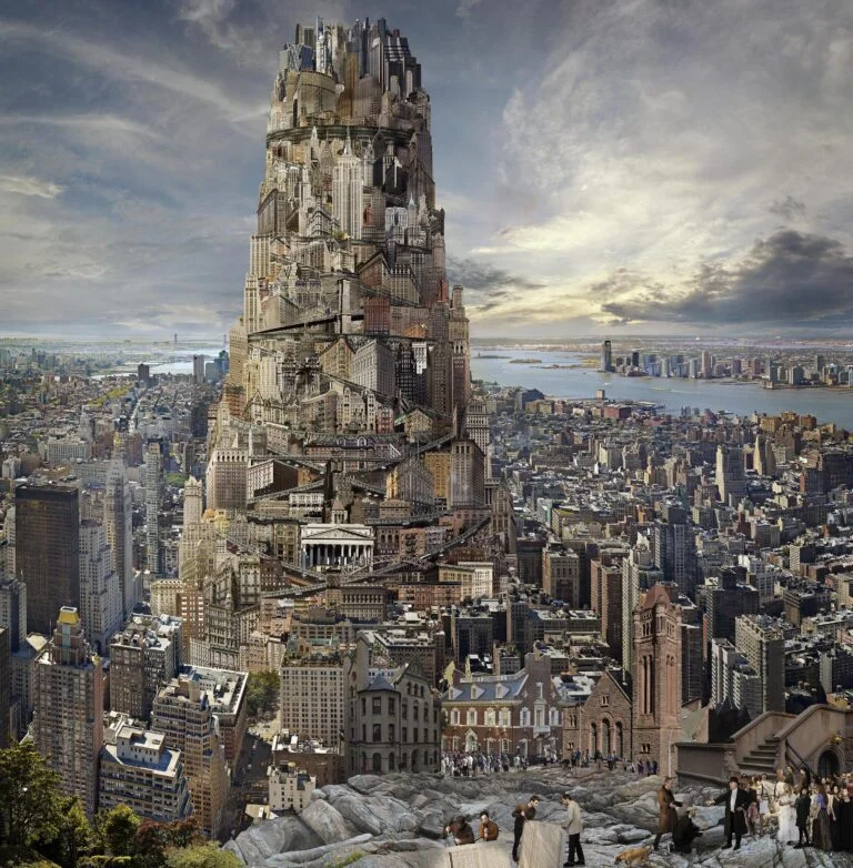 Mythe de Babel 5 d’après La Tour de Babel d’Athanasius Kircher-180×183