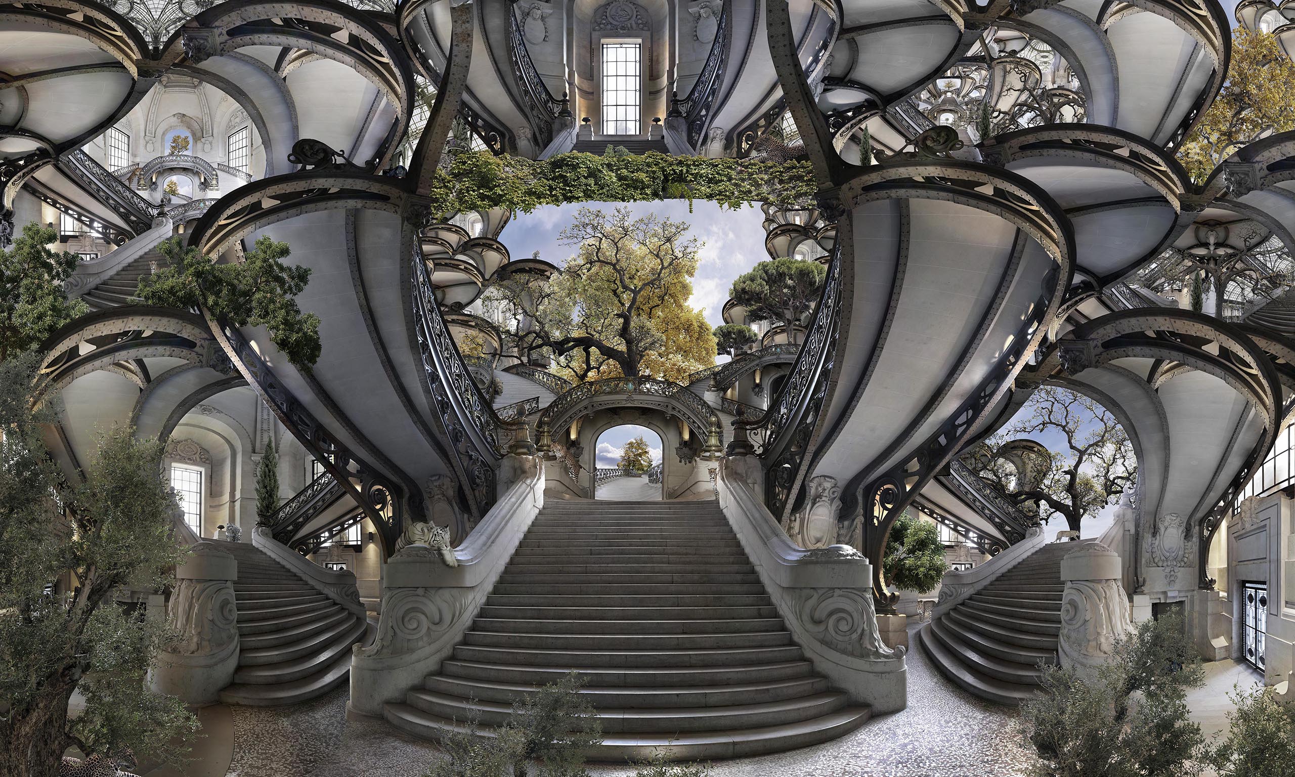 Projet Arches Escalier du grand palais