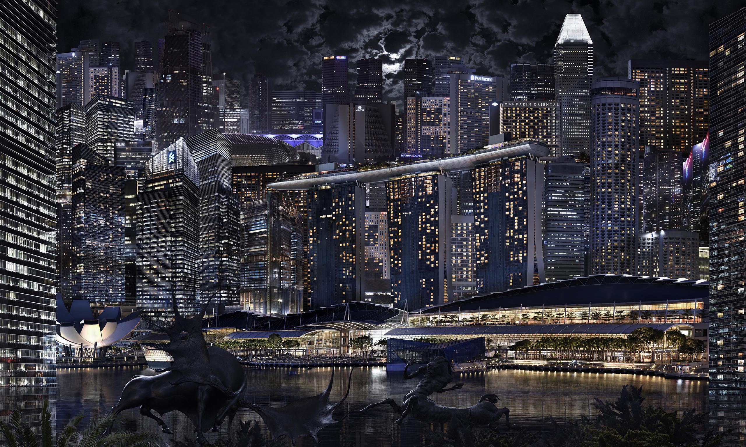 Singapour by night
